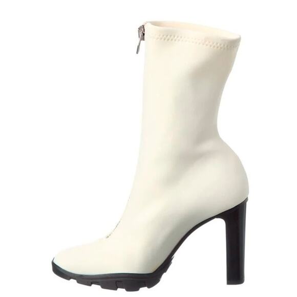 Alexander McQueen White Neoprene Slim Tread Boots Scuba Booties 37.5 NIB 1,090 - Picture 3 of 7